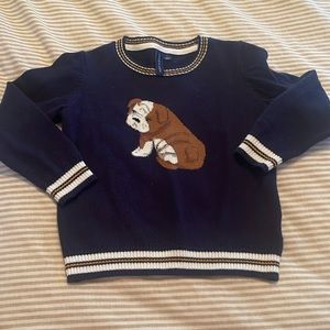 Janie and Jack 3T Bulldog Sweater